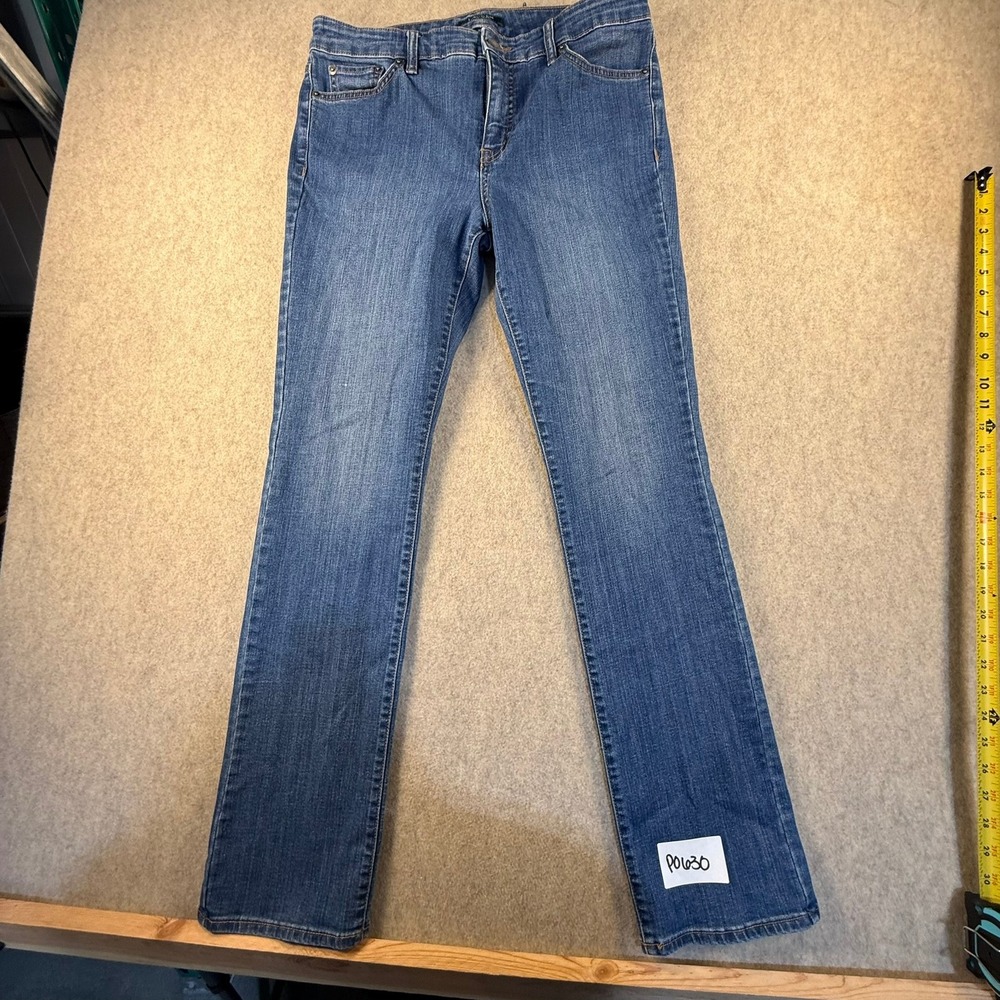 Lauren Ralph Lauren Womens Straight‎ Leg Jeans Blue Medium Wash Size 10 Denim